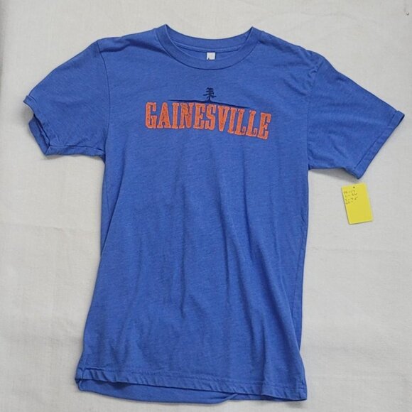 American Apparel Gainesville FL Tee Sz S – Blue Cotton Blend Graphic - Picture 2 of 7